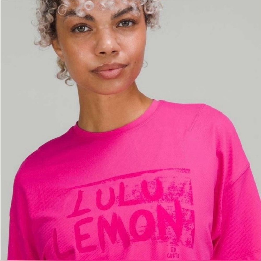 Lululemon Special Edition Ed Curtis Crop Abrasion Resistant Tee Size 8